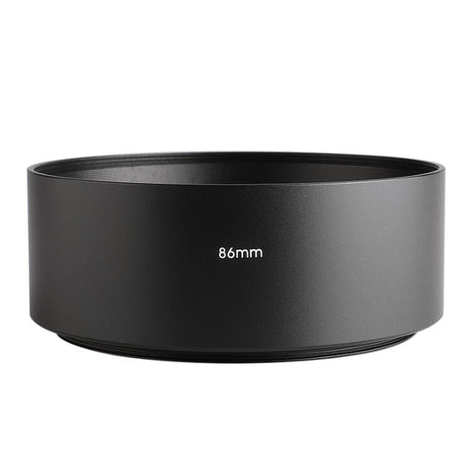 86mm Thread Type Straight Tube Full Metal Lens Hood Shade for Medium Telephoto Lens