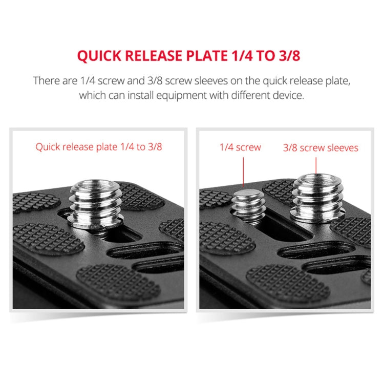 YELANGU A171 YLG0401E-C 360 Degree Rotation Horizontal Cantilever Gimbal Tripod Head for Home DV and SLR Cameras