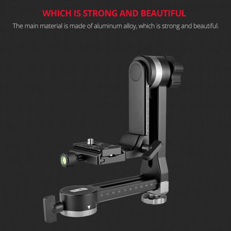 YELANGU A171 YLG0401E-C 360 Degree Rotation Horizontal Cantilever Gimbal Tripod Head for Home DV and SLR Cameras
