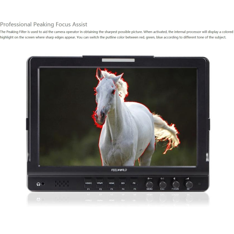 FEELWORLD FW1018SPV1 1920x1200 10.1 inch IPS Screen HD Color LCD Director Camera Field Monitor