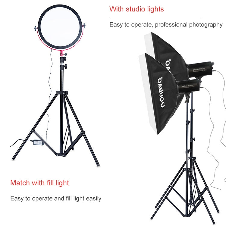TRIOPO Oubao 1.9m Portable Studio Light Metal Tripod