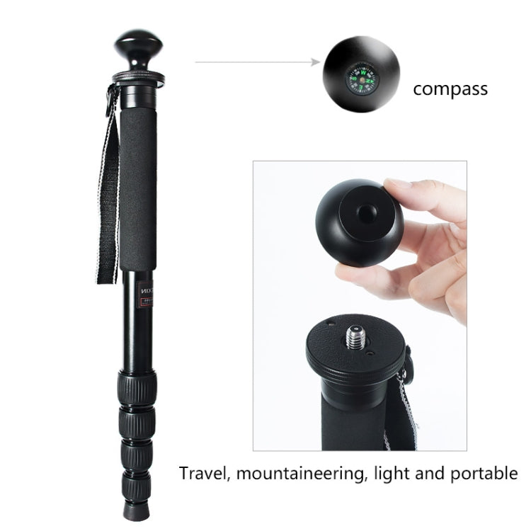 BEXIN MAS325 Portable Travel Outdoor DSLR Camera Aluminum Alloy Monopod Holder