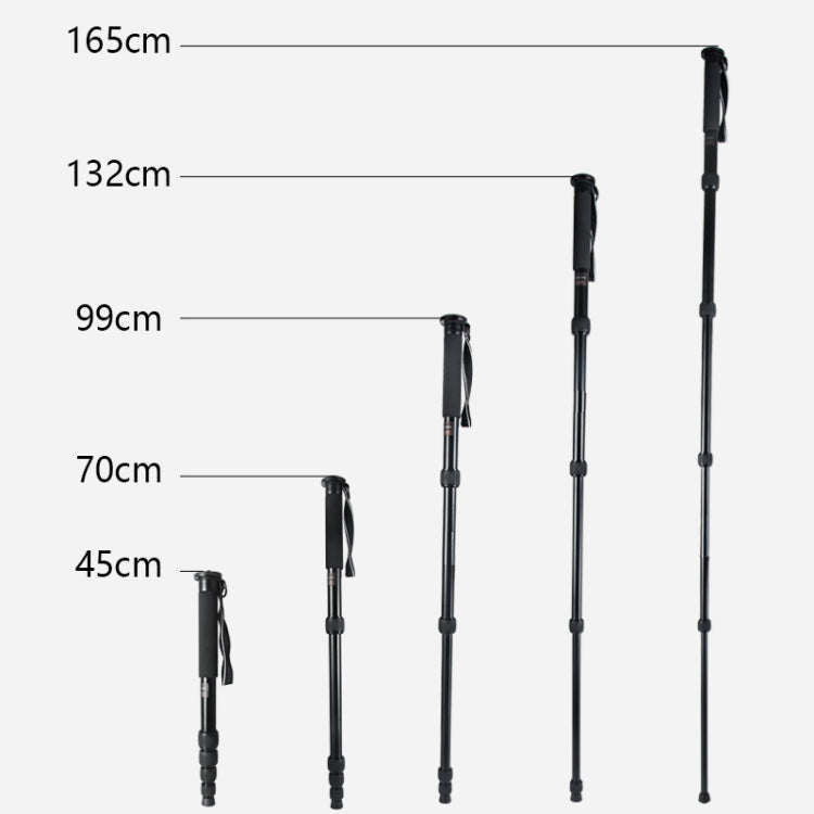 BEXIN MAS325 Portable Travel Outdoor DSLR Camera Aluminum Alloy Monopod Holder