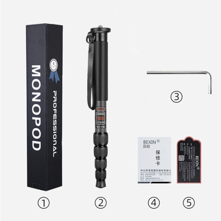 BEXIN MAS325 Portable Travel Outdoor DSLR Camera Aluminum Alloy Monopod Holder