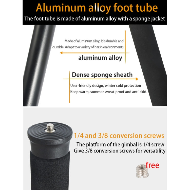 BEXIN P308D Portable Travel Outdoor DSLR Camera Aluminum Alloy Monopod Holder