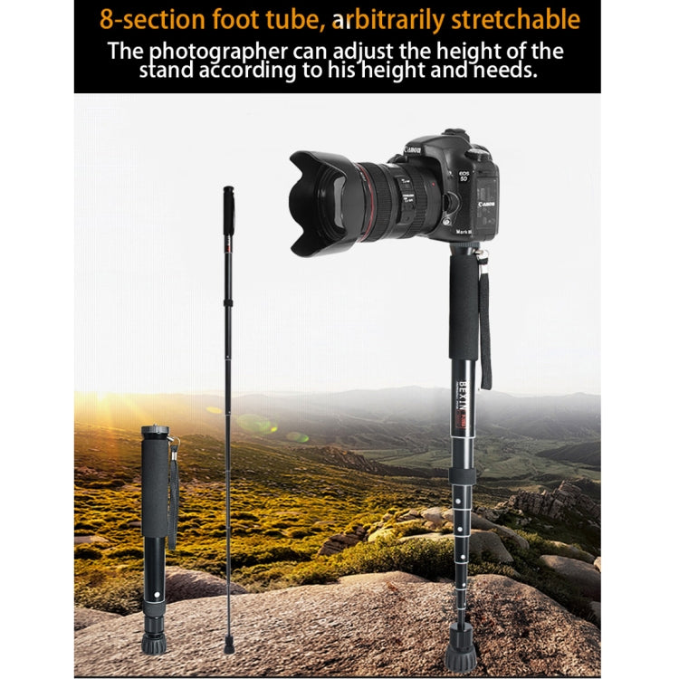 BEXIN P308 Portable Travel Outdoor DSLR Camera Aluminum Alloy Monopod Holder