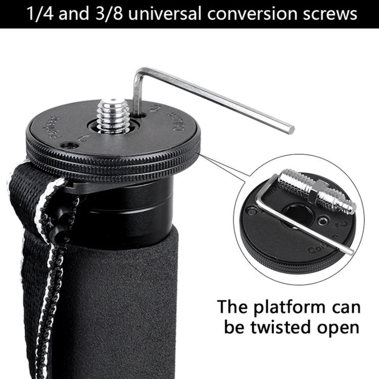 BEXIN MCS285 Portable Travel Outdoor DSLR Camera Carbon Fiber Monopod Holder