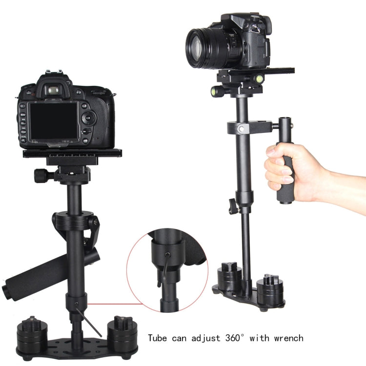 YELANGU S40N Aluminum Handheld Stabilizer for Camcorder DV Video Camera DSLR