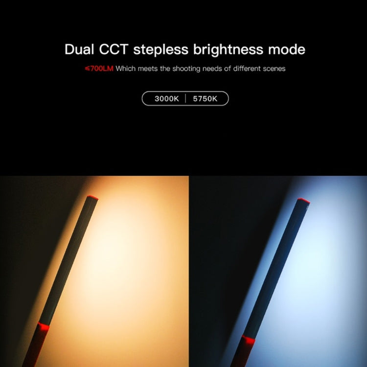 LUXCeO Q508D Dual Color Temperature Photo LED Stick Video Light Handheld LED Fill Light Flash Lighting Lamp