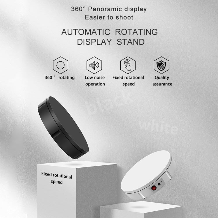 30cm Electric Rotating Turntable Display Stand Video Shooting Props Turntable for Photography, Load: 100kg, US Plug