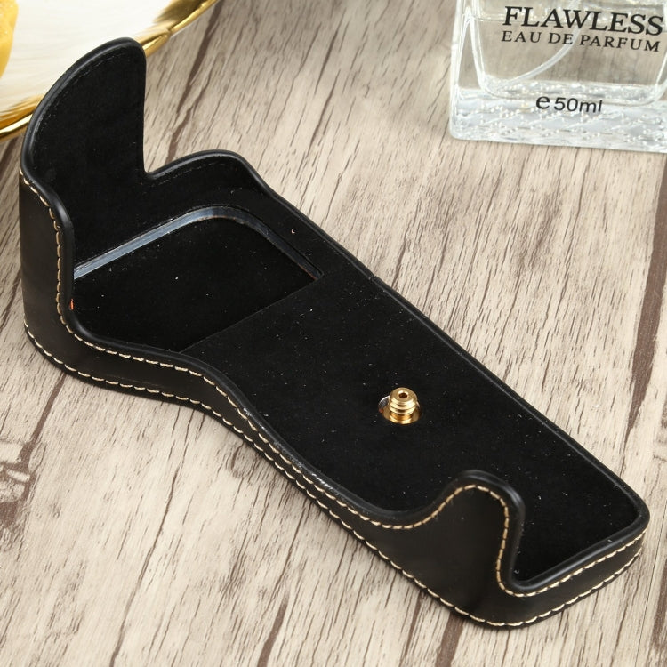 1/4 inch Thread PU Leather Camera Half Case Base for Canon EOS 77D / 800D