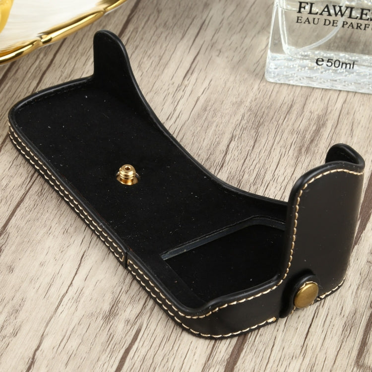 1/4 inch Thread PU Leather Camera Half Case Base for Canon EOS 77D / 800D