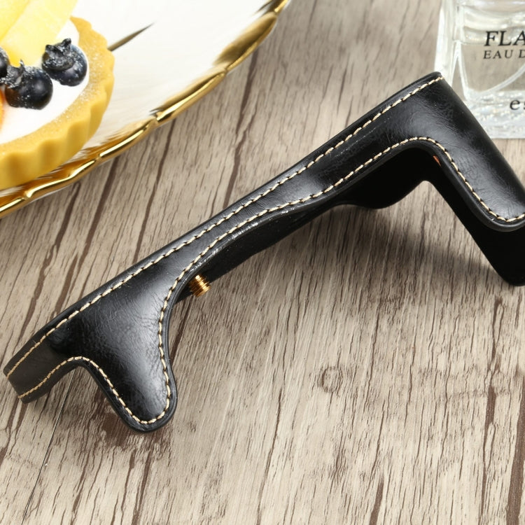 1/4 inch Thread PU Leather Camera Half Case Base for Canon EOS 77D / 800D