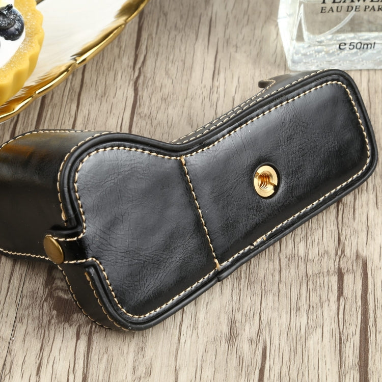 1/4 inch Thread PU Leather Camera Half Case Base for Canon EOS 77D / 800D