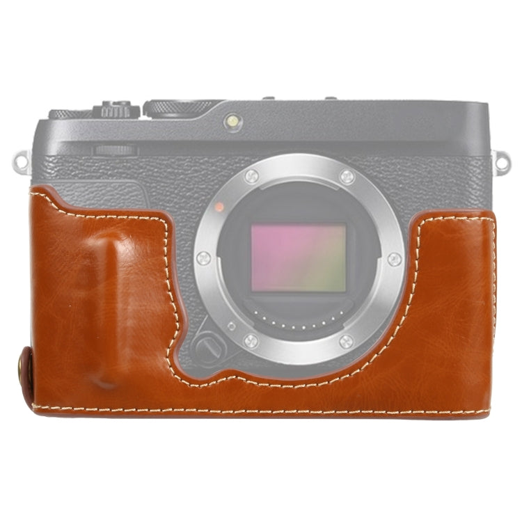 1/4 inch Thread PU Leather Camera Half Case Base for FUJIFILM XE4