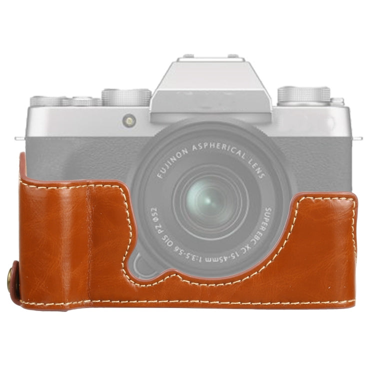 1/4 inch Thread PU Leather Camera Half Case Base for FUJIFILM XT200