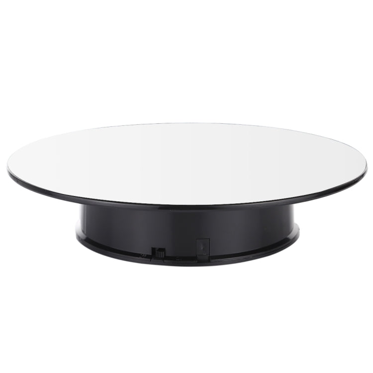 25cm 360 Degree Electric Rotating Mirror Surface Turntable Display Stand Video Shooting Props Turntable for Photography, Load 3kg, Powered by Battery