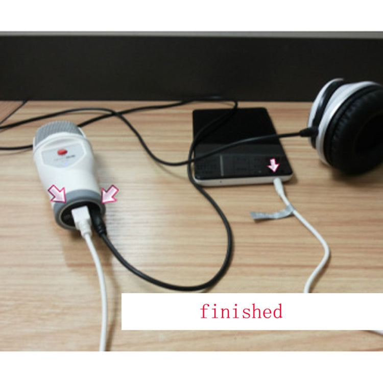 SF-690 Mobile Phone Karaoke Recording Condenser Microphone, Professional Karaoke Live Chat Capacitor Microphone