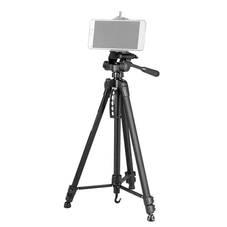WeiFeng WT-3560 3-Section Folding Legs Live Broadcast Aluminum Alloy Tripod Mount