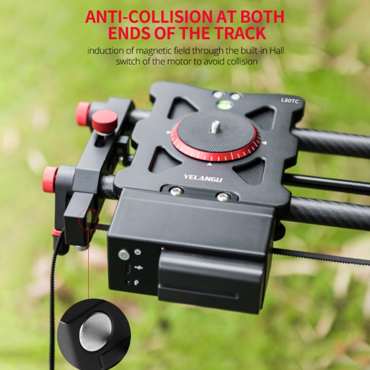 YELANGU L80TC 80cm Electrical Slide Rail Track with 2.4GHz Remote Control for SLR Cameras / Video Cameras