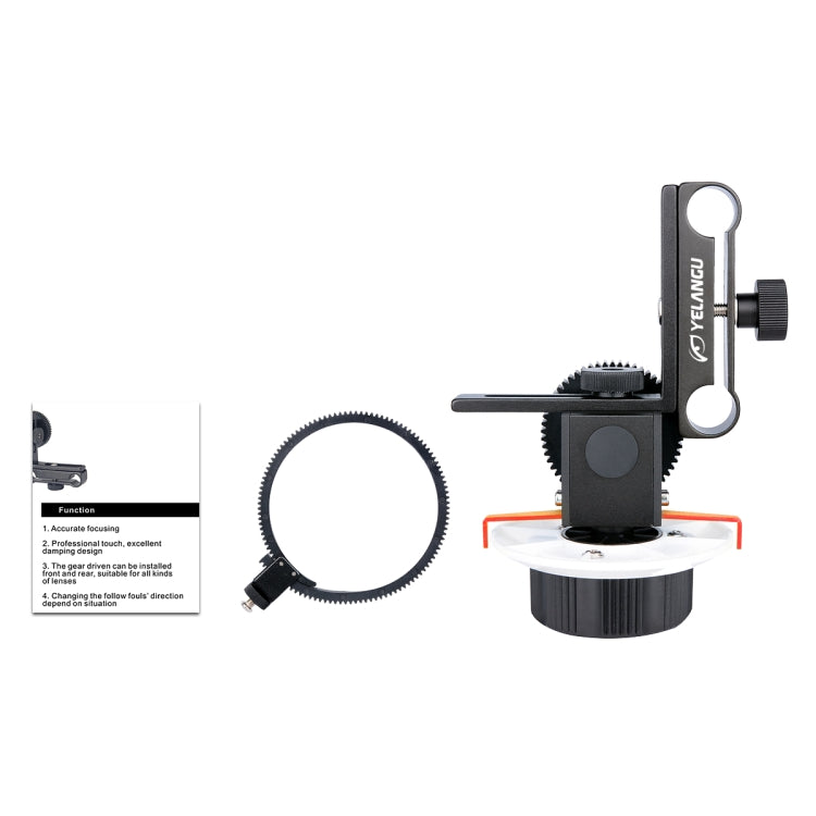 YELANGU F0 Camera Follow Focus with Gear Ring Belt for Canon / Nikon / Video Cameras / DSLR Cameras