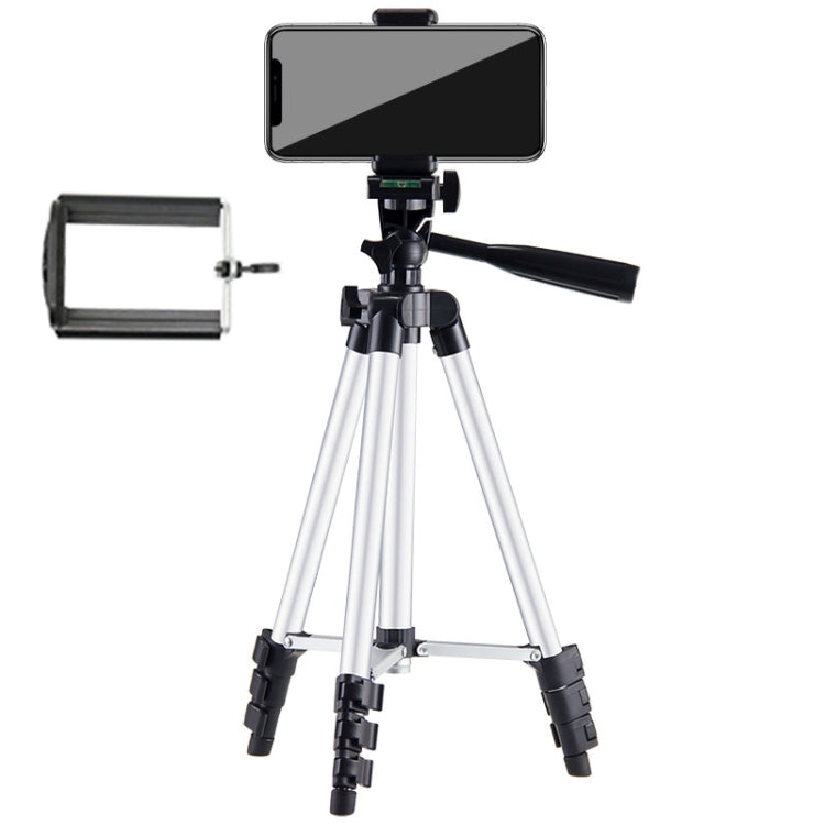 Live Broadcast Tripod 4-Section Folding Legs Aluminum Alloy Tripod Mount with U-Shape Three-Dimensional Tripod Head for DSLR & Digital Camera, Adjustable Height: 35-106cm