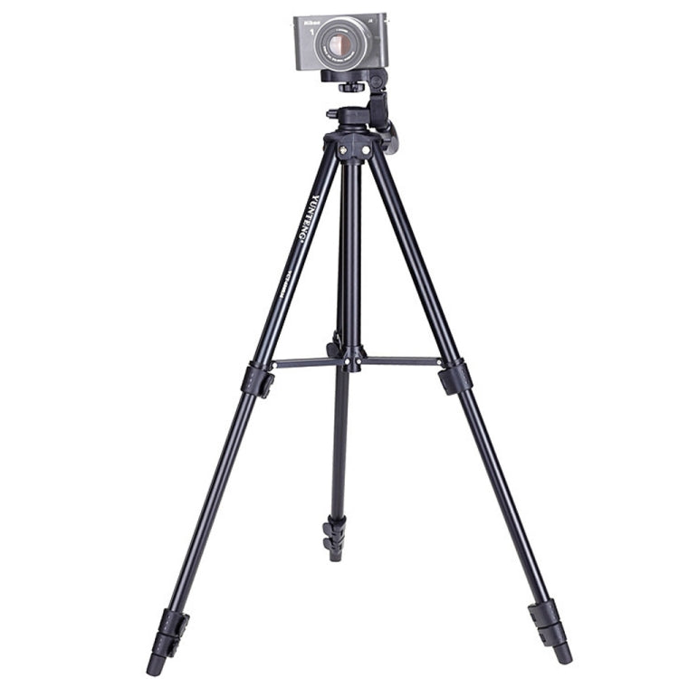 YUNTENG VCT-680RM 4-Section Folding Legs Aluminum Alloy Tripod Mount with Three-Dimensional Tripod Head for DSLR & Digital Camera, Adjustable Height: 46-138cm