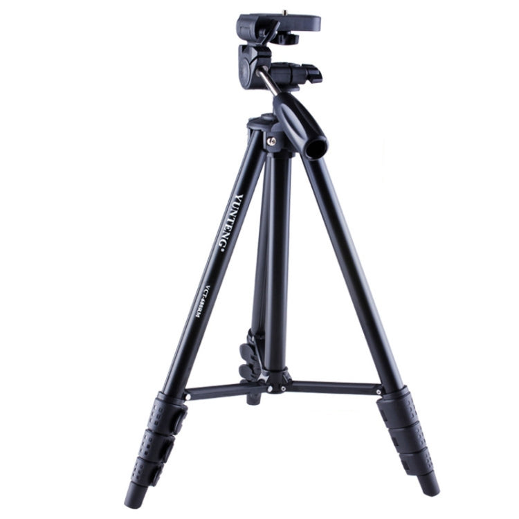 YUNTENG VCT-680RM 4-Section Folding Legs Aluminum Alloy Tripod Mount with Three-Dimensional Tripod Head for DSLR & Digital Camera, Adjustable Height: 46-138cm
