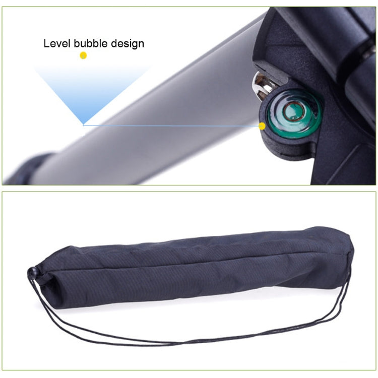 YUNTENG VCT-680RM 4-Section Folding Legs Aluminum Alloy Tripod Mount with Three-Dimensional Tripod Head for DSLR & Digital Camera, Adjustable Height: 46-138cm