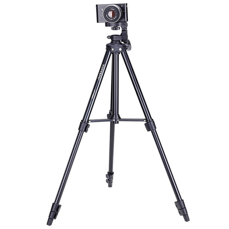 YUNTENG VCT-680RM 4-Section Folding Legs Aluminum Alloy Tripod Mount with Three-Dimensional Tripod Head for DSLR & Digital Camera, Adjustable Height: 46-138cm