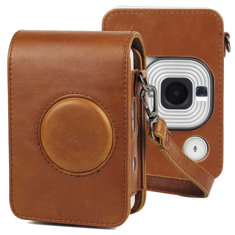 Full Body Camera Retro PU Leather Case Bag with Strap for FUJIFILM instax mini Liplay