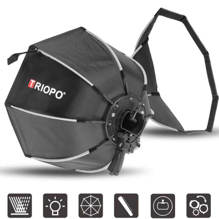 TRIOPO KS2-55 55cm Fast Loading Speedlite Flash Octagon Parabolic Softbox Diffuser