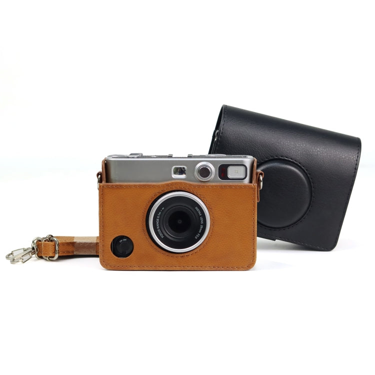 Retro Full Body Camera PU Leather Case Bag with Strap for FUJIFILM instax mini Evo