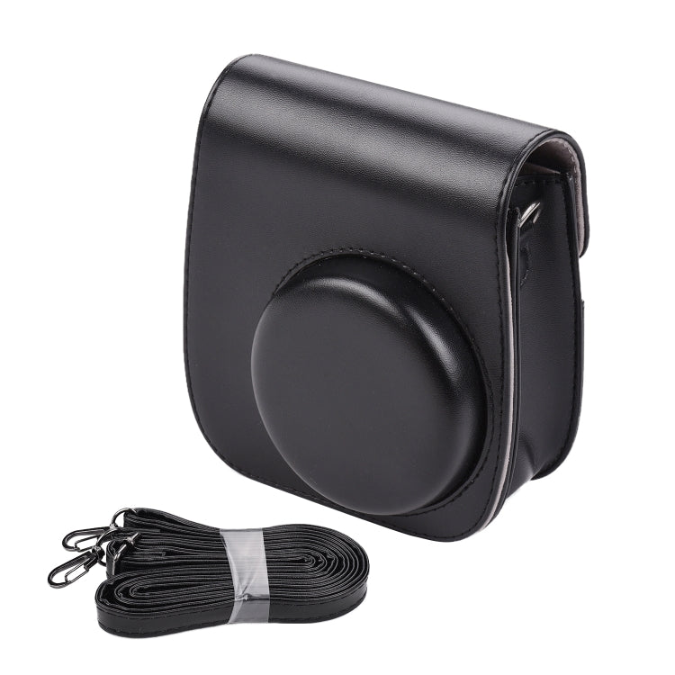 Solid Color Full Body Camera Leather Case Bag with Strap for FUJIFILM Instax mini 11
