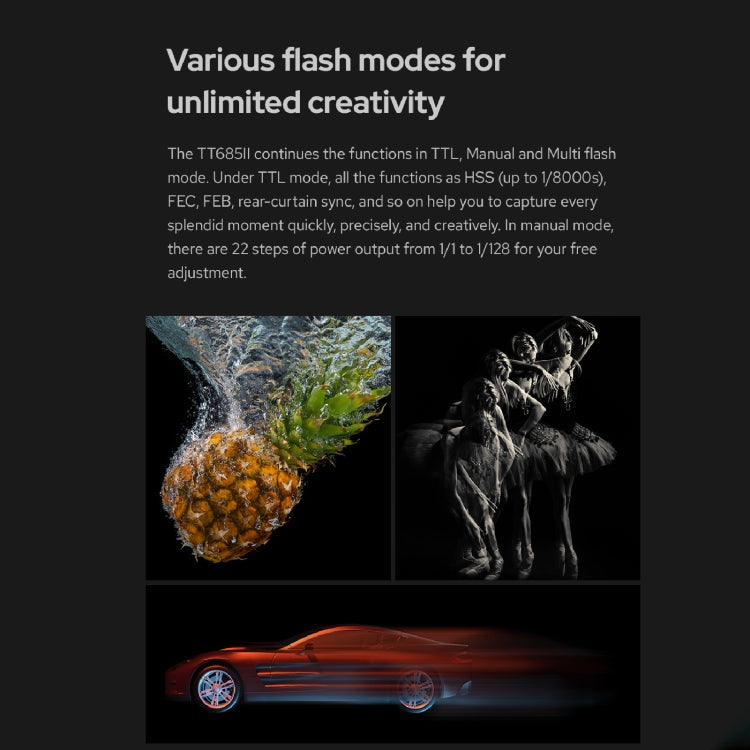 Godox TT685II-S 2.4GHz Wireless TTL HSS 1/8000s Flash Speedlite for Sony