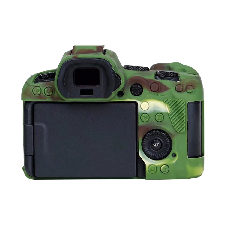 For Canon EOS R6 Litchi Texure Soft Silicone Case, For Canon EOS R6