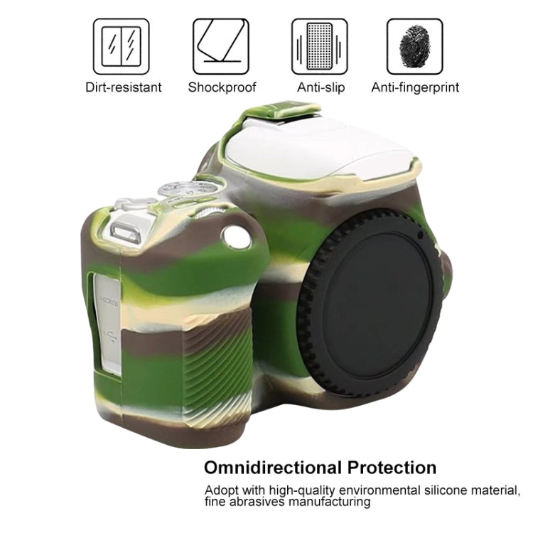 For Canon EOS 200D / EOS 200D Mark II Soft Silicone Protective Case, For Canon EOS 200D / EOS 200D Mark II, For Canon EOS 200D