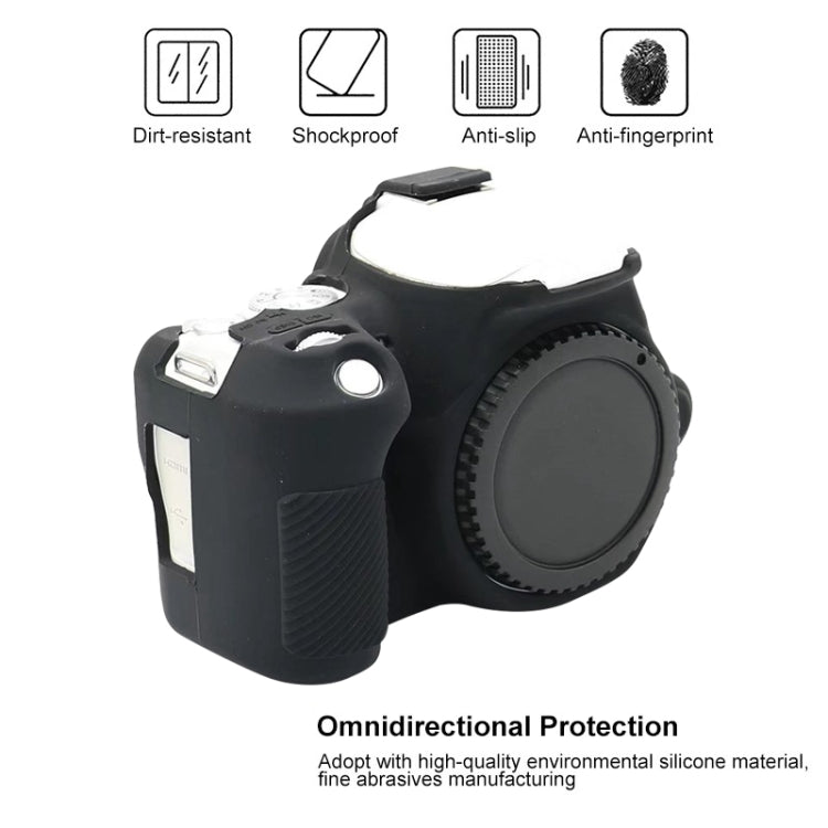 For Canon EOS 200D / EOS 200D Mark II Soft Silicone Protective Case