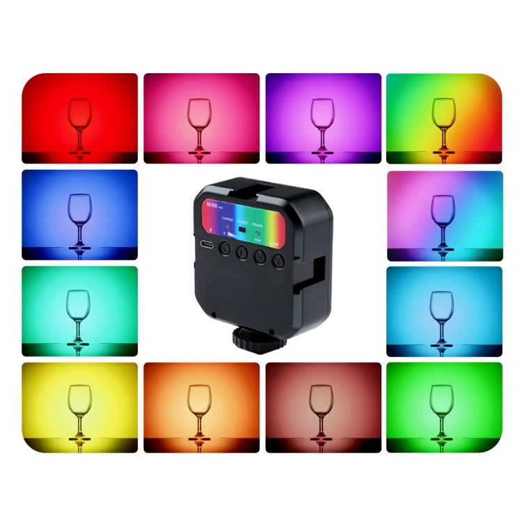 MJ88 Pocket 3000-7000K+RGB Full Color Beauty Fill Light Handheld Camera Photography Streamer LED Light with Remote Control