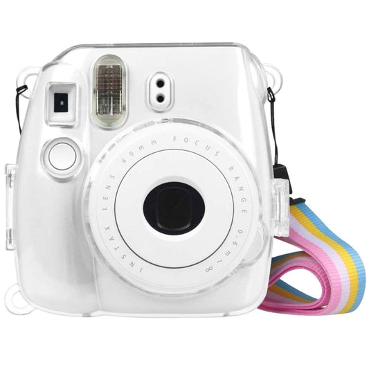 Protective Crystal Shell Case with Strap for FUJIFILM instax mini 9 / mini 8+ / mini 8