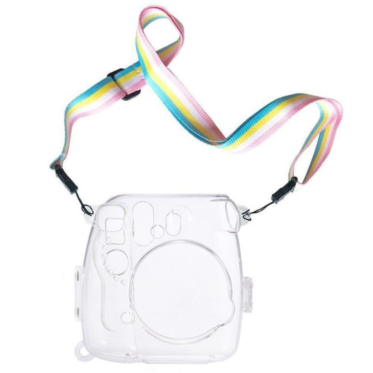 Protective Crystal Shell Case with Strap for FUJIFILM instax mini 9 / mini 8+ / mini 8