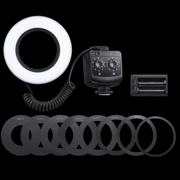 Godox Ring72 Macro Ring 48 LED Flash Light with 8 Different Size Adapter Rings