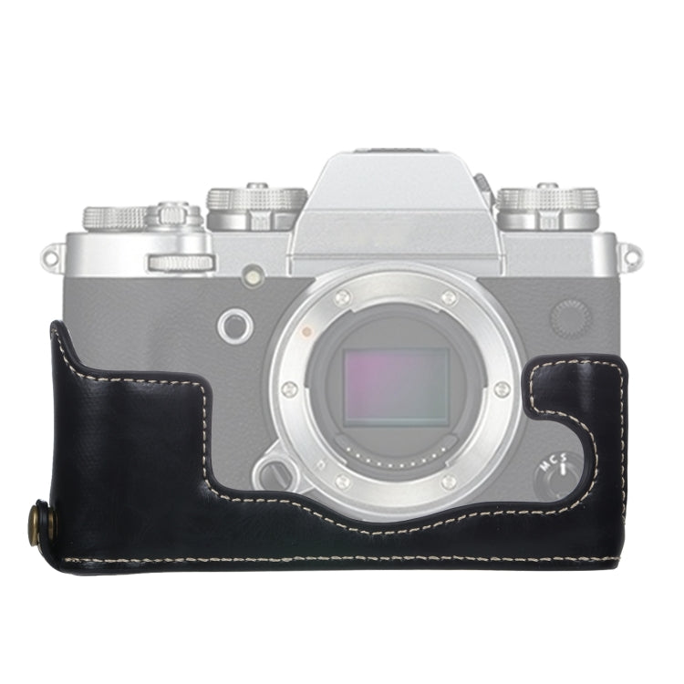 1/4 inch Thread PU Leather Camera Half Case Base for FUJIFILM X-T3/X-T2