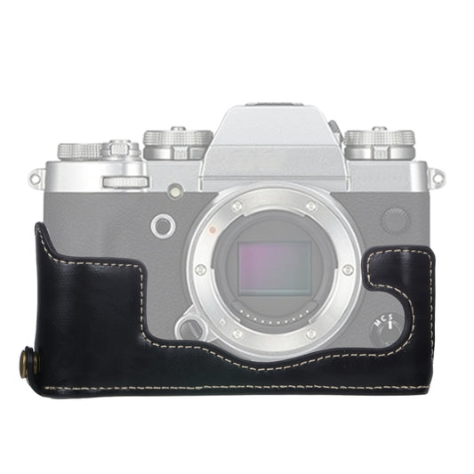 1/4 inch Thread PU Leather Camera Half Case Base for FUJIFILM X-T3/X-T2