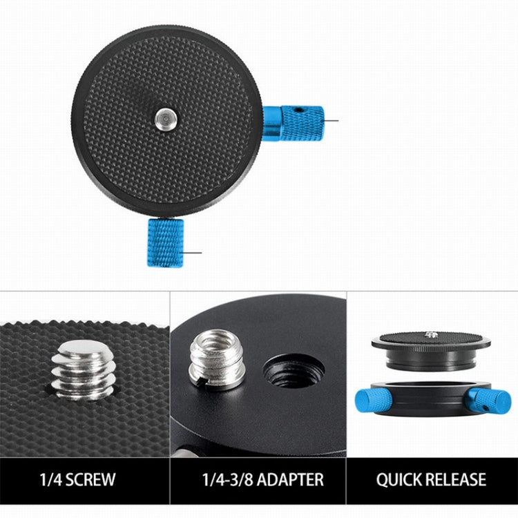 BEXIN QR-02 360 Degree Rotation Quick Release Head Camera Tripod Base Plate