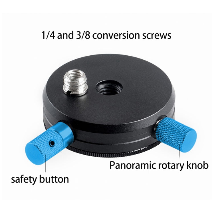 BEXIN QR-02 360 Degree Rotation Quick Release Head Camera Tripod Base Plate