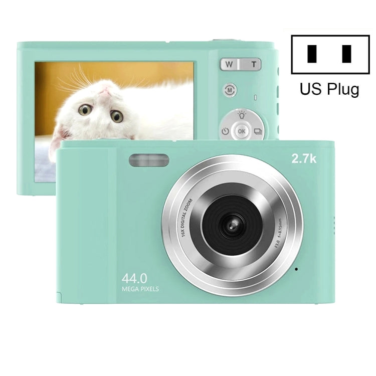 DC302 2.88 inch 44MP 16X Zoom 2.7K Full HD Digital Camera Children Card Camera, US Plug