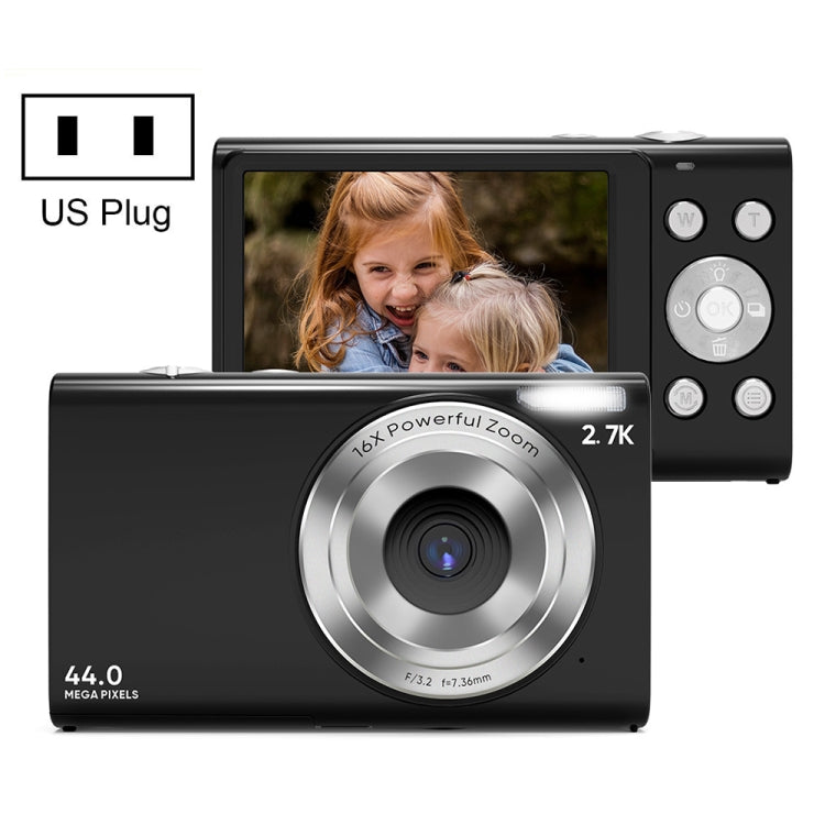DC402 2.4 inch 44MP 16X Zoom 1080P Full HD Digital Camera Children Card Camera, US Plug