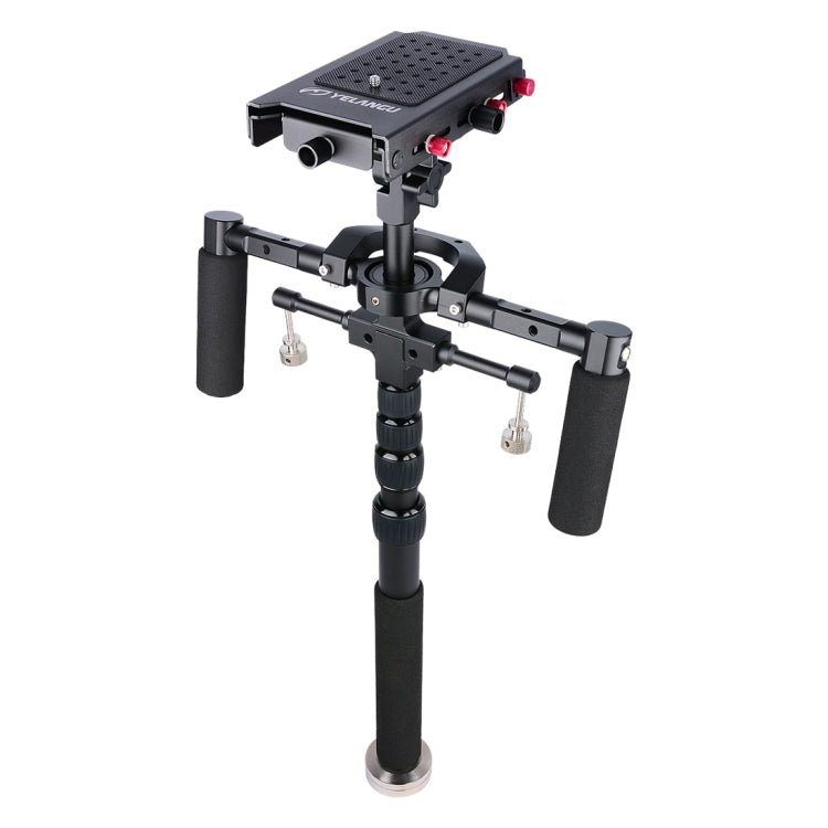 YELANGU S300 4 in 1 Multifunctional Rig + Dual Handheld Shoulder Rig + Monopod + Stabilizer for Cameras / SLR Cameras, Height Range: 63cm-170cm