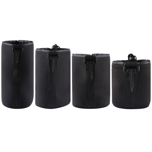 4 PCS Neoprene SLR Camera Lens Carrying Bag Pouch Bag with Carabiner, Size: 10x22cm, 10x14cm, 10x18cm, 8x10cm